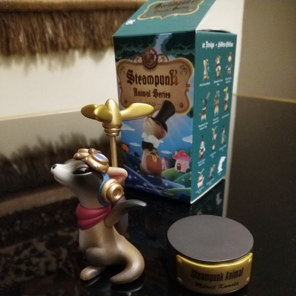 POP MART x Steampunk Animal Series Flying Ferret Aron Blind Box - Picture 9 of 10